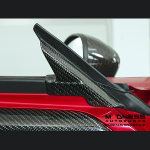 Alfa Romeo 4C Carbon Fiber Interior Door Triangle Cover Kit 